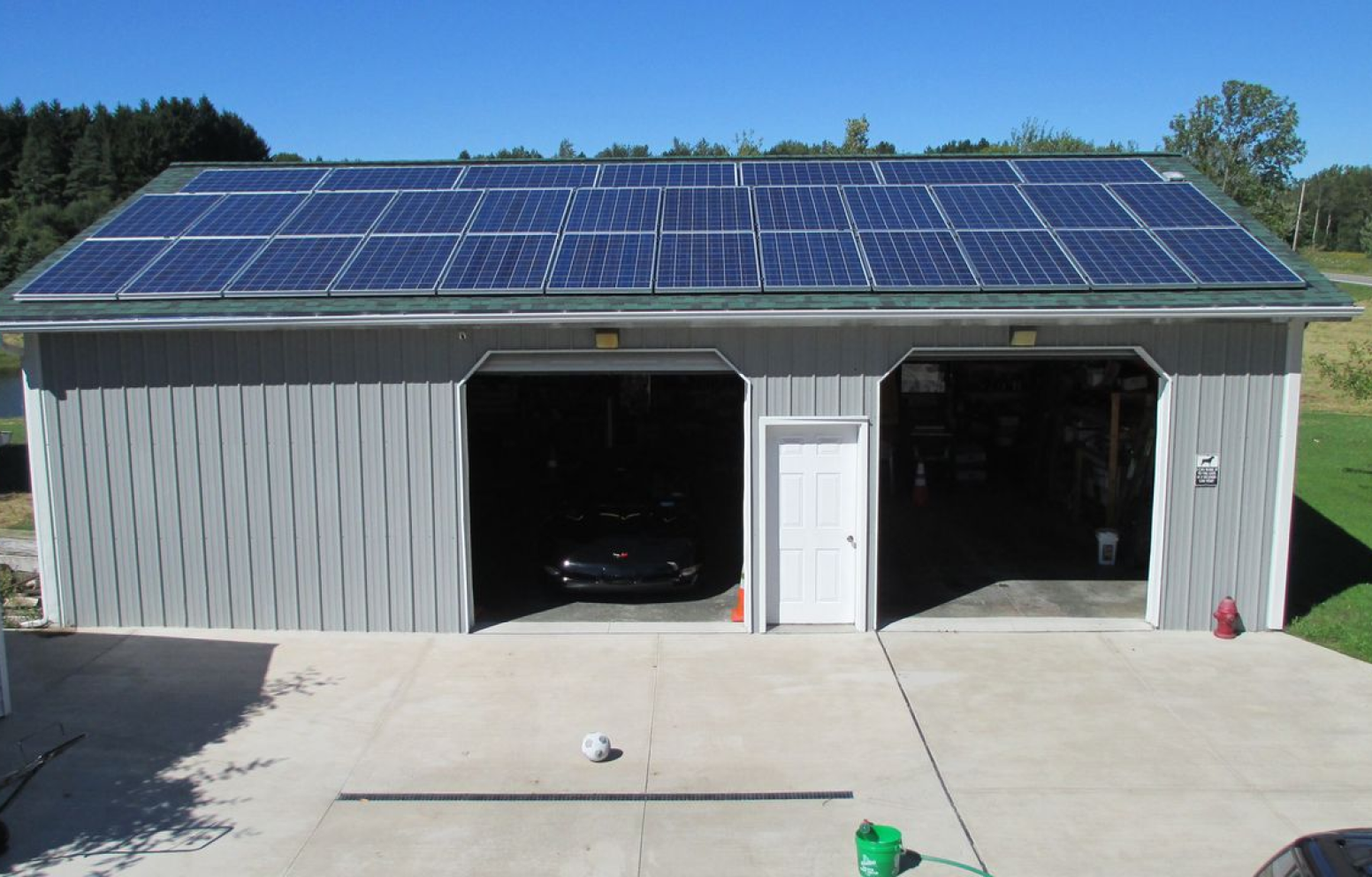 American Solar Partners with a residential solar panel installation for a homeowner in Corfu, NY