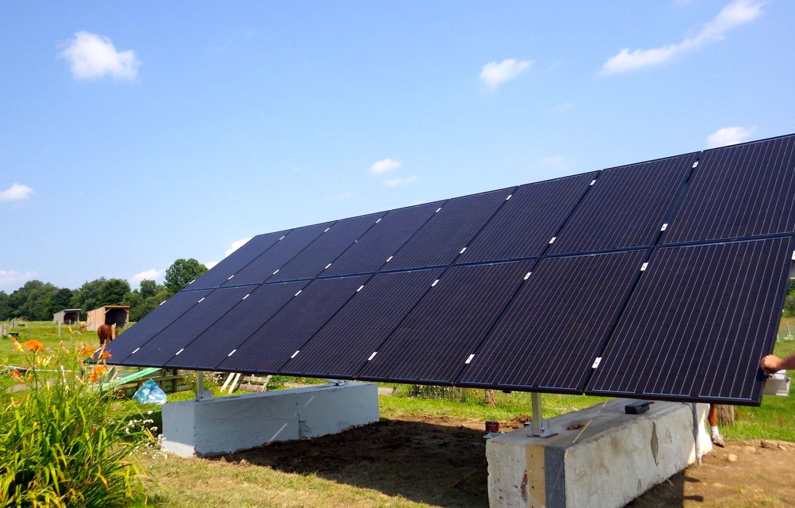 American Solar Partners with a ground solar installation for a commercial client