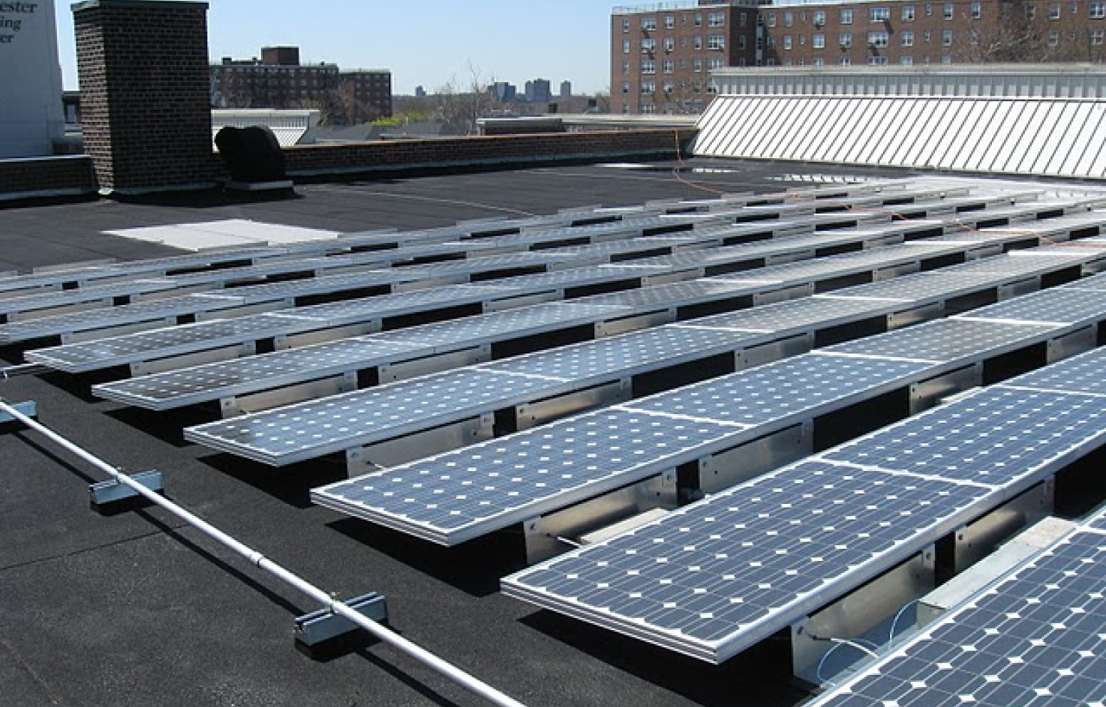 American Solar Partners with a solar panel installation for a commercial client